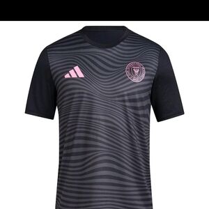 Adidas Black and Pink Wave Jersey Messi #10